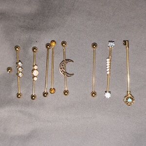 Gold industrial Jewelry